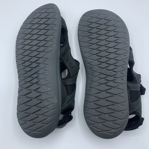 Vionic Sandals Mens 12 M Neil/ASR 1596 Strappy Walking Leather Fisherman - Picture 7 of 8